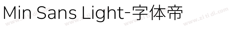 Min Sans Light字体转换